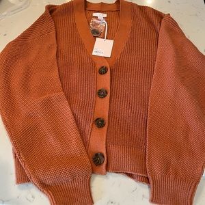 Lauren Conrad Rust Color Cardigan New with Tags